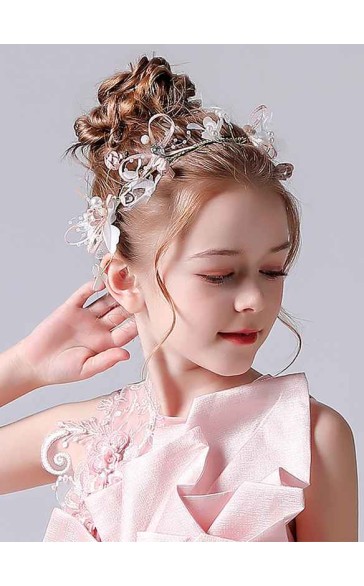 Flower Girl Alloy Headbands