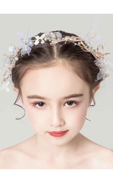 Flower Girl Alloy Headbands