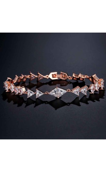 Elegant/Beautiful/Classic Alloy With Irregular Cubic Zirconia Bracelets