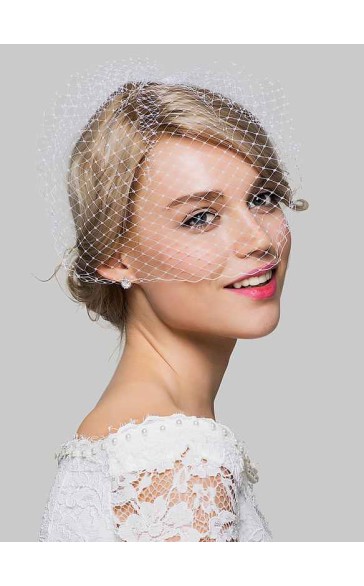 One-tier Birdcage Veils